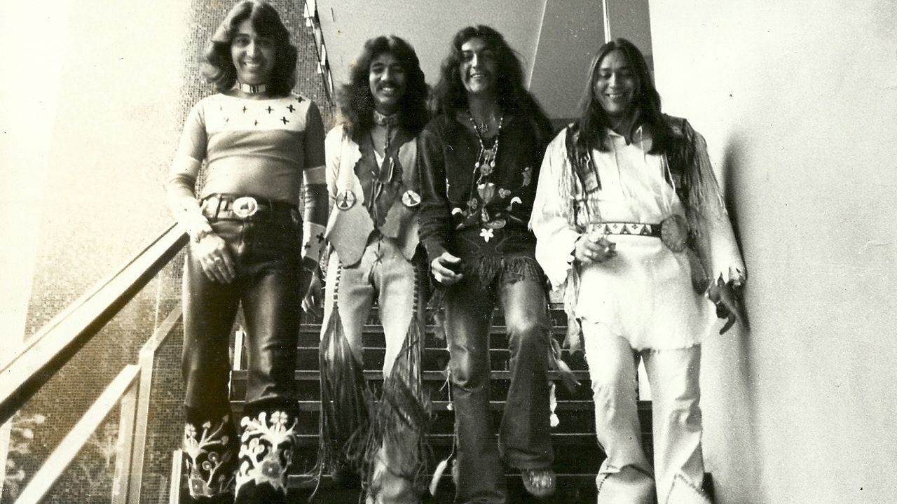 Archival photo of the band Redbone
