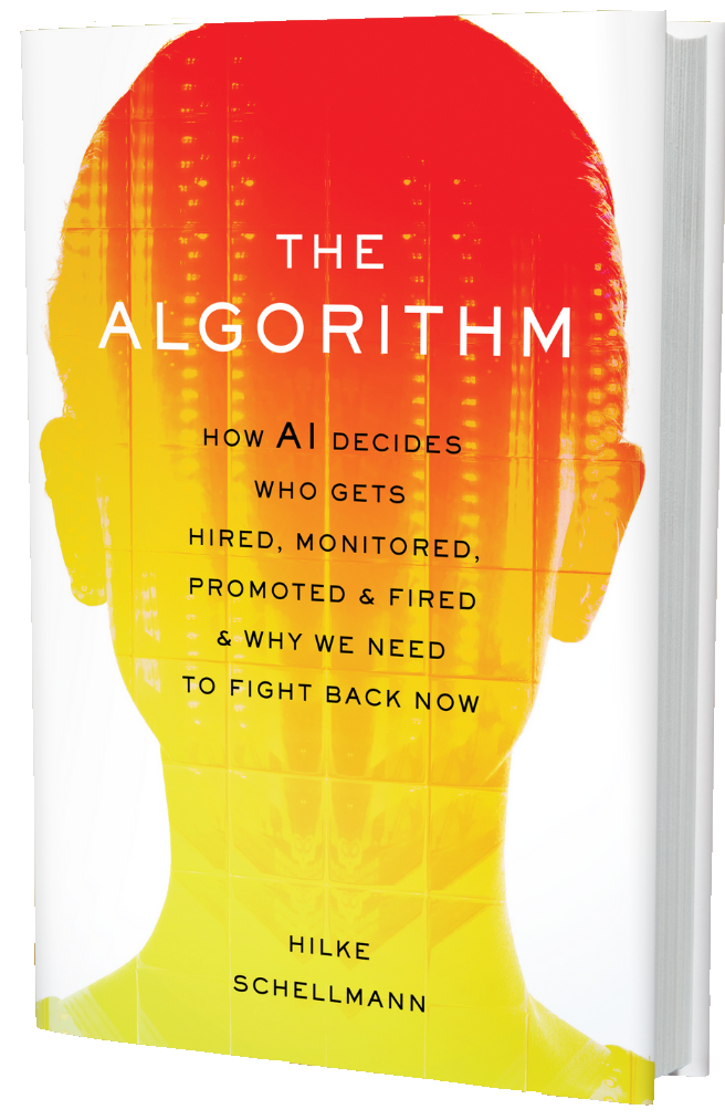 The Algorithm by Hilke Schellmann — hardcover book featured on a Hachette campaign